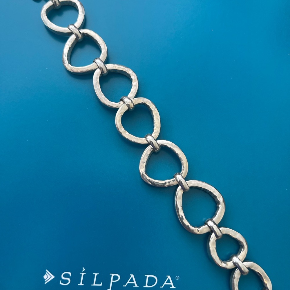 Silpada Silver Chain-Link Bracelet - Picture 2 of 6
